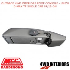 OUTBACK 4WD INTERIORS ROOF CONSOLE FITS ISUZU D-MAX TF SINGLE CAB 07/12-ON